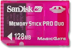 SanDisk SDMSG-128-E10 128MB Memory Stick Pro Duo Gaming — main product image