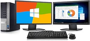 Dell 7010RL03 Optiplex PC - Dual 24" Monitors, i7, 16GB, 1TB SSD