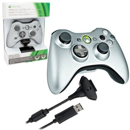 Microsoft QFF-00005 Xbox 360 Silver Controller Kit