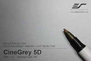 Elite Screens CineGrey5D Ambient Light Rejecting Screen Sample — main product image