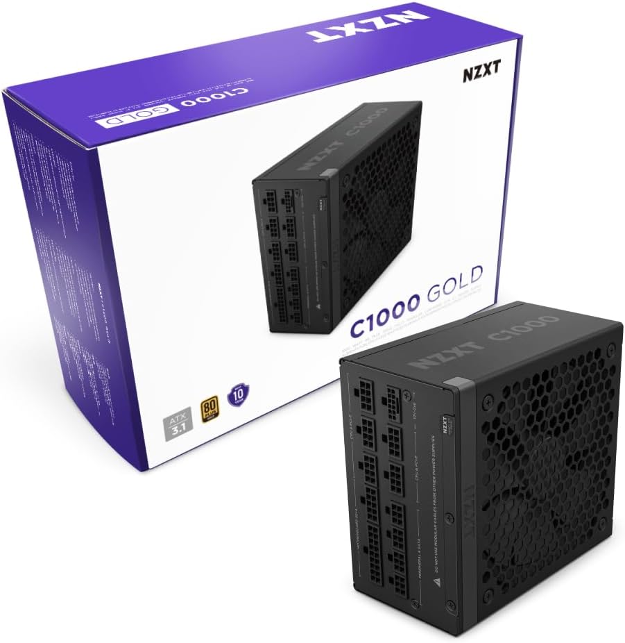 NZXT PA-0G2BB-US C1000 Gold ATX 3.1 Power Supply