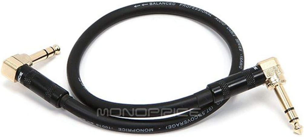 Monoprice 109439 1/4" TRS Right Angle Audio Cable