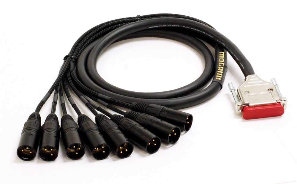 Mogami GOLDDB25XLRM03 DB25-XLRM 8-channel Analog Cable