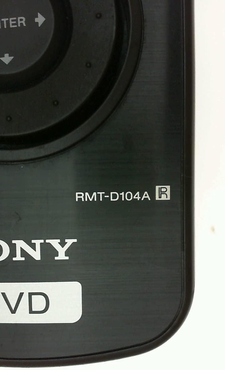 Sony RMT-D104A DVD Remote Control