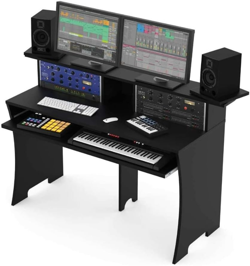 Glorious AMS-WORKBENCH-BLK Black Workbench Studio Desk