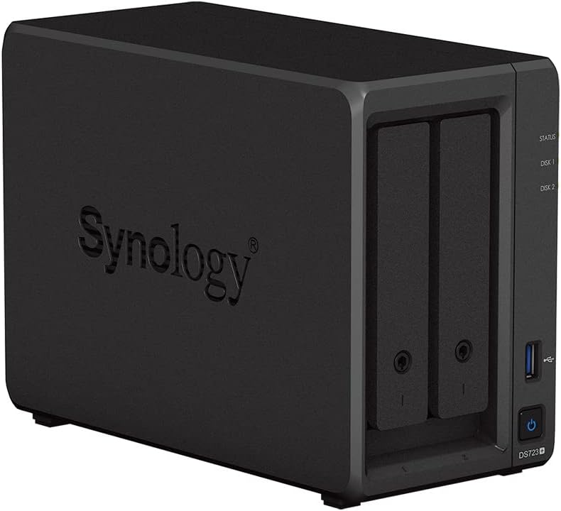 Synology DS723+ 8TB NAS Bundle - 2-Bay Ryzen, WD Red Plus
