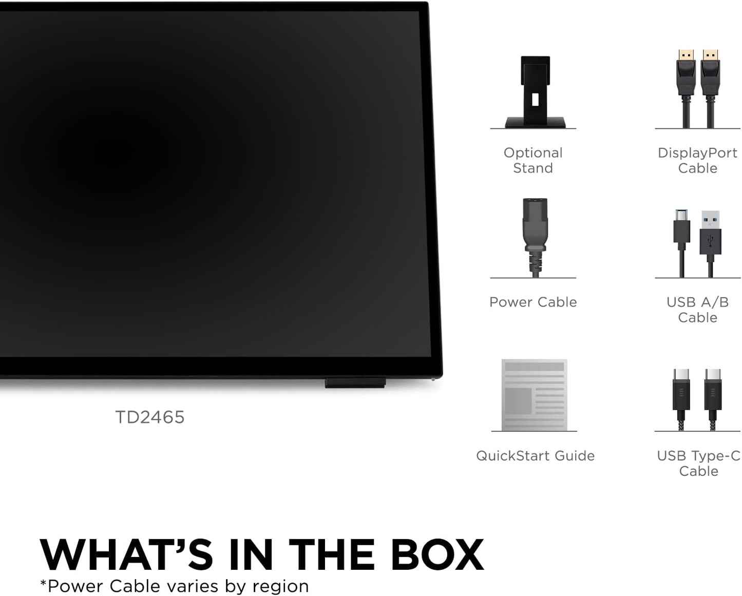 ViewSonic TD2465 24 Inch Touch Screen Monitor Ergonomic