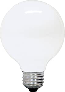 GE 60109 Halogen G25 Globe Light Bulb, 43-Watt
