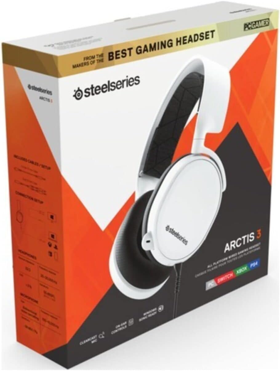 SteelSeries 61506 Arctis 3 White Gaming Headset