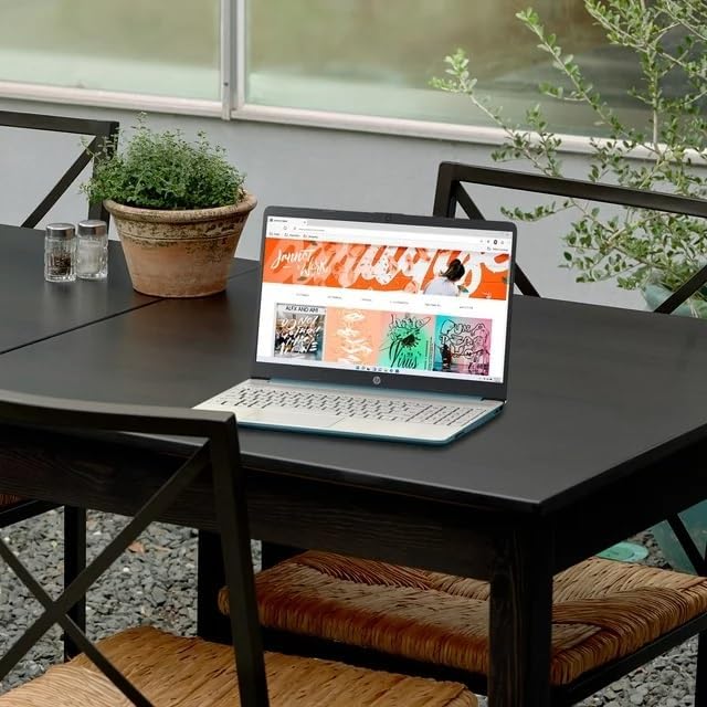 HP 15-ef2030tg - Slim Ocean Blue Laptop, i3, 8GB RAM, 256GB SSD (Renewed)