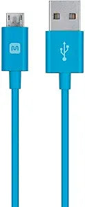 Monoprice 113935 USB Type-A to Micro-B Cable 10ft Blue