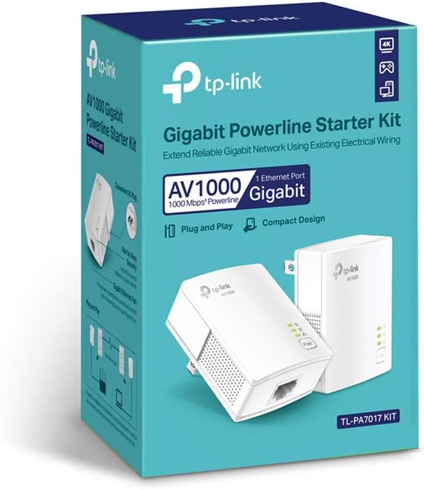 TP-Link TL-PA7017 KIT AV1000 Powerline Adapter