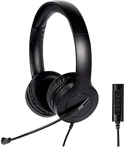 Monoprice 143018 WFH 3.5mm + USB Wired Headset — main product image