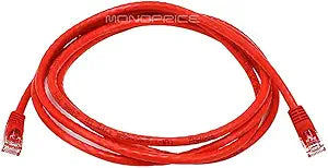Monoprice 102379 Cat6 Red Crossover Ethernet Cable