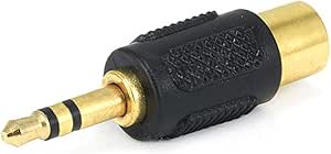 Monoprice 107147 3.5mm to RCA Gold Adapter