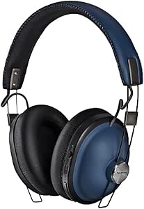 Panasonic RP-HTX90NE-A Wireless Bluetooth Noise Cancelling Headphones Blue