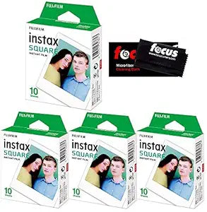 Fujifilm 3216574269 Instax Square Film 40 Exposures Bundle