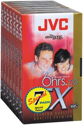 JVC T120DU7 120-Minute VHS Video Tape 7-Pack