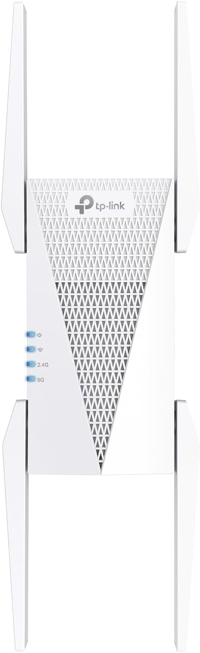 TP-Link RE815X AX5400 WiFi 6 Tri-Band Range Extender — main product image