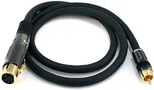 Monoprice 104784 XLR Female to RCA Male Cable