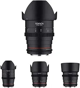 Rokinon Cine DSX Lens Bundle - 24mm, 35mm, 50mm, 85mm for Canon