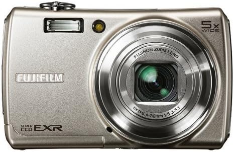 Fujifilm F200EXR 12MP Digital Camera 5x Zoom Silver — main product image