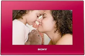 Sony DPF-D72N/R 7-Inch Red Digital Photo Frame