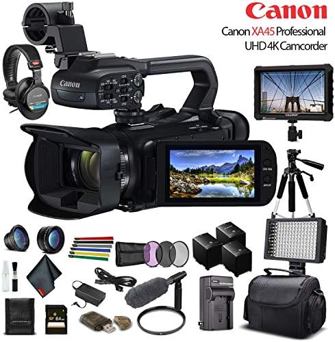 Canon XA45 Professional 4K Camcorder Bundle Renewed