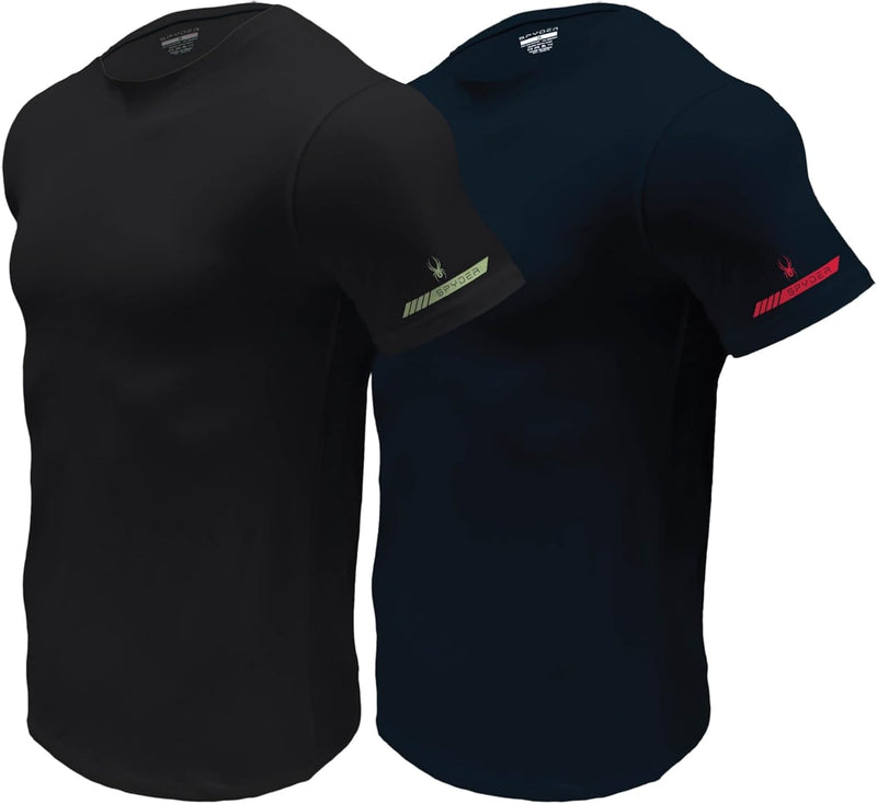 Spyder Performance Moisture Wicking Crew Neck Undershirts 2-Pack — main product image