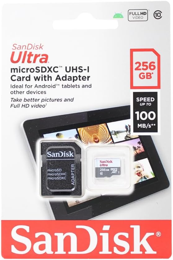 SanDisk SDSQUNB-256G-AZFMN 256GB Fire Tablet microSD Card — main product image