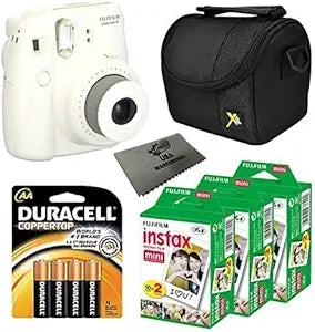 Fujifilm Mini 8 Instant Camera Film Bundle (White)