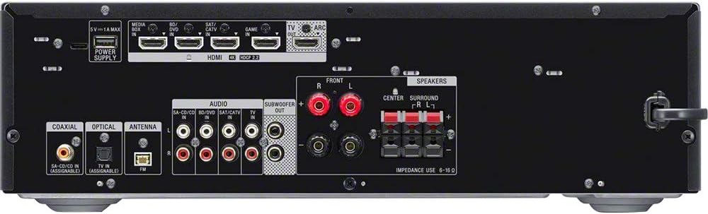 Sony STRDH590 5.2 Channel 4K HDR AV Receiver Bundle
