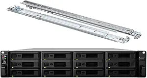 Synology RS3618xs RackStation NAS 24TB SSD Storage Rail Kit