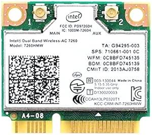 Intel Dual Band Wireless-AC 7260 867Mbps WiFi Bluetooth Module