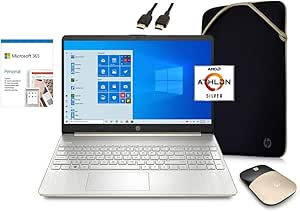 HP 15-ef10xxwm Athlon 3050U HD Laptop Bundle