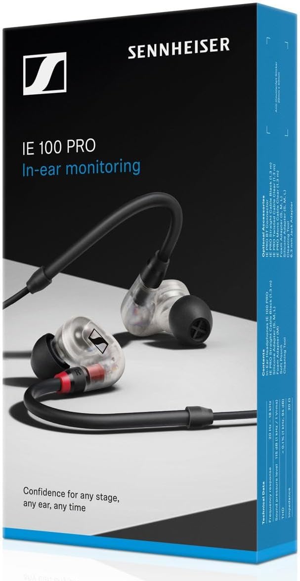 Sennheiser 508941 IE 100 PRO In-Ear Monitor Clear