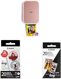 Canon Ivy 2 Mini Printer Pink with Zink Paper