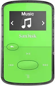 SanDisk SDMX26-008G-G46G 8GB Clip Jam MP3 Player Green — main product image