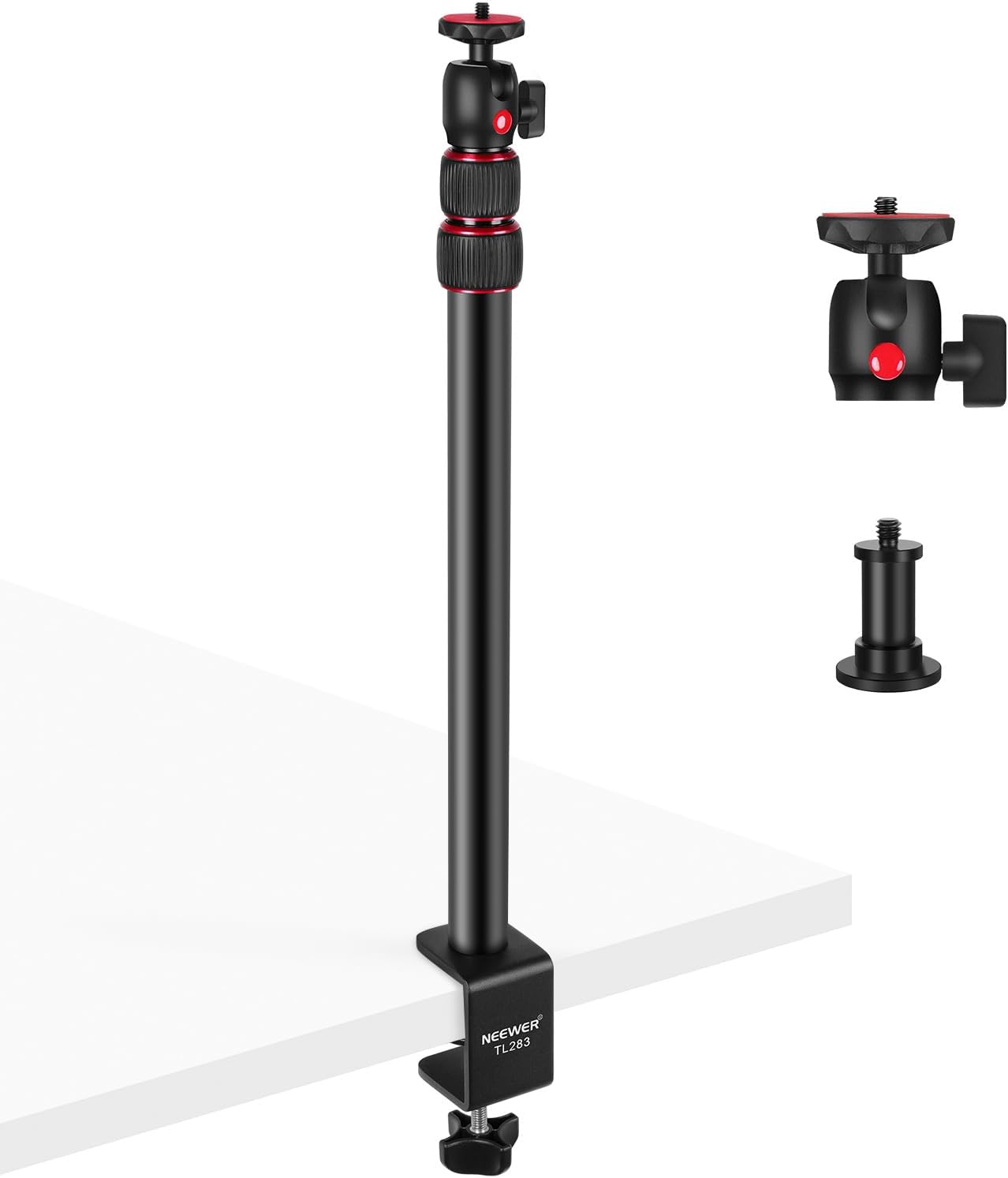 Neewer 10101296 Extendable Camera Desk Mount Ball Head