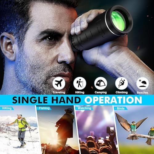 YEGASS 40x60 Waterproof Monocular Telescope with Phone Adapter — main product image