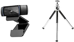 Logitech HD Pro Webcam C920 and Mini Tripod — main product image