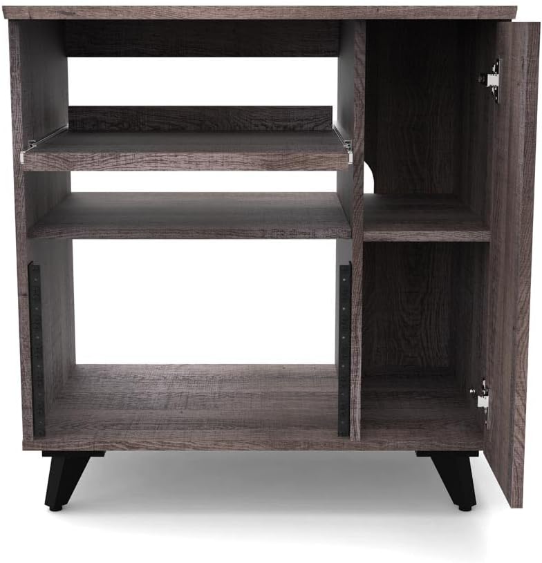 Glorious 246886 Modular Side Rack Walnut Studio