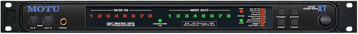 MOTU MIDI EXPRESS XT 8x8 USB MIDI Interface - Pro Audio