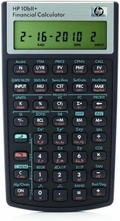 HP 10bII Financial Calculator for Business