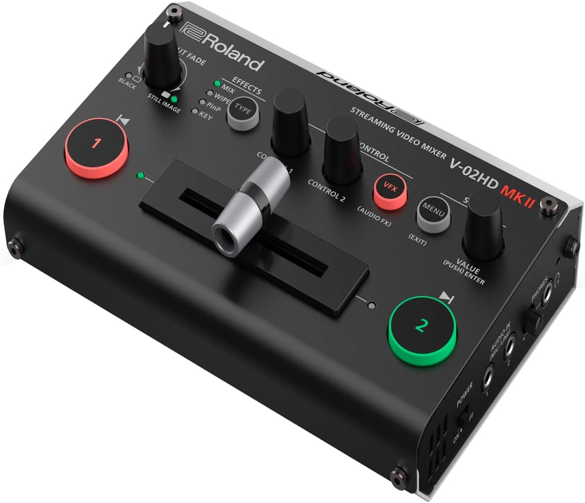Roland V-02HD MK II Streaming Video Mixer Two-Camera Solution