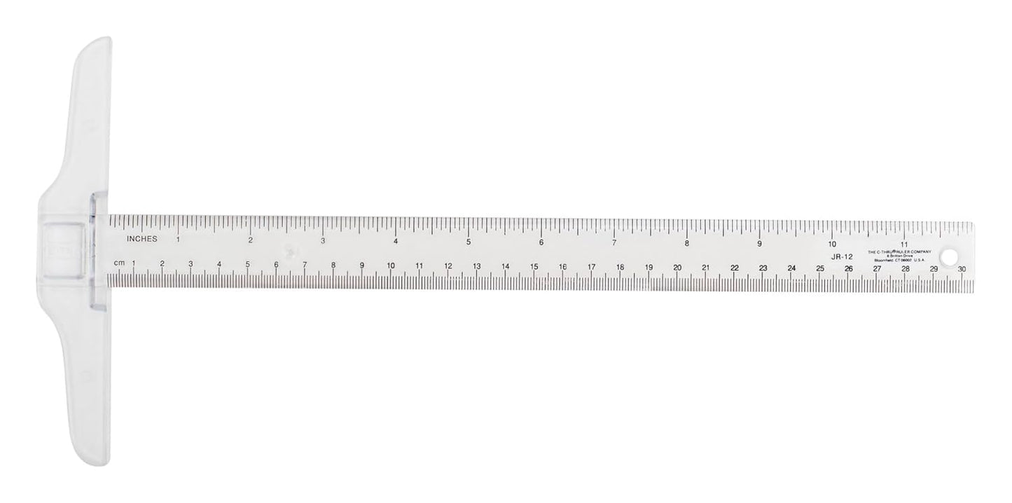 Westcott JR-12 12-Inch Plastic T-Square Ruler