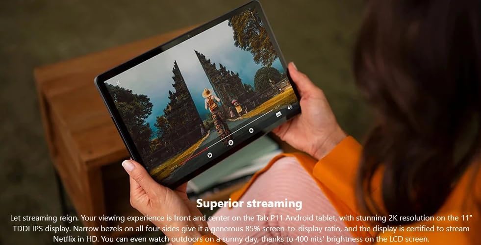 Lenovo TB-J606F Tab P11 64GB 2K Tablet Bundle