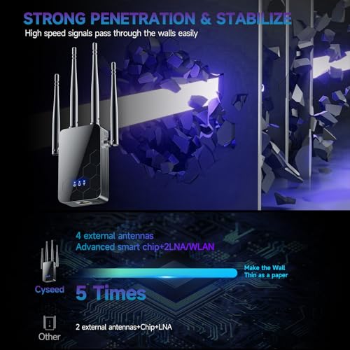 Cyseed WiFi Range Extender and Internet Signal Booster — main product image