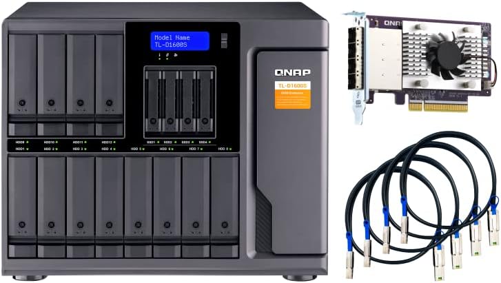 QNAP TL-D1600S 16 Bay SATA 6Gbps JBOD Storage Enclosure — main product image