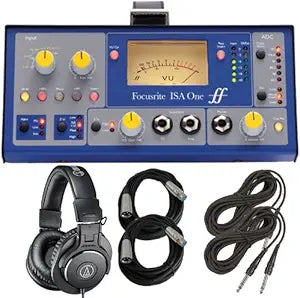 Focusrite ISA One Analog Mic Preamp Headphones Bundle